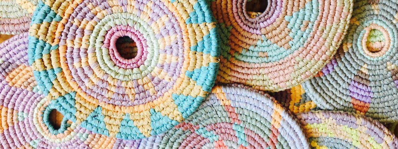 Natural Dye Discs | Handmade, Fair Trade, Crochet, Knit, Cloth Toys, Indoor, Outdoor Games, Party, Backyard Games, Sports, Beach Lake Toys