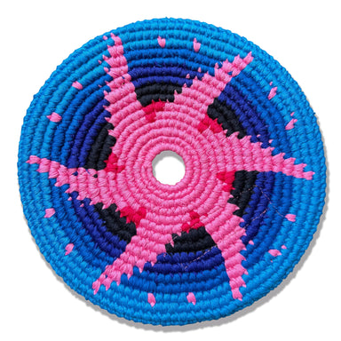 Sports Disc Estrella Rosada Buena Onda Games | Handmade, Fair Trade, Crochet, Knit, Cloth Toys, Indoor, Outdoor Games, Party, Backyard Games, Sports, Beach Lake Toys