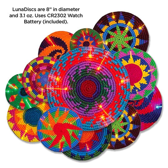 Luna Disc Buena Onda Games | Handmade, Fair Trade, Crochet, Knit, Cloth Toys, Indoor, Outdoor Games, Party, Backyard Games, Sports, Beach Lake Toys
