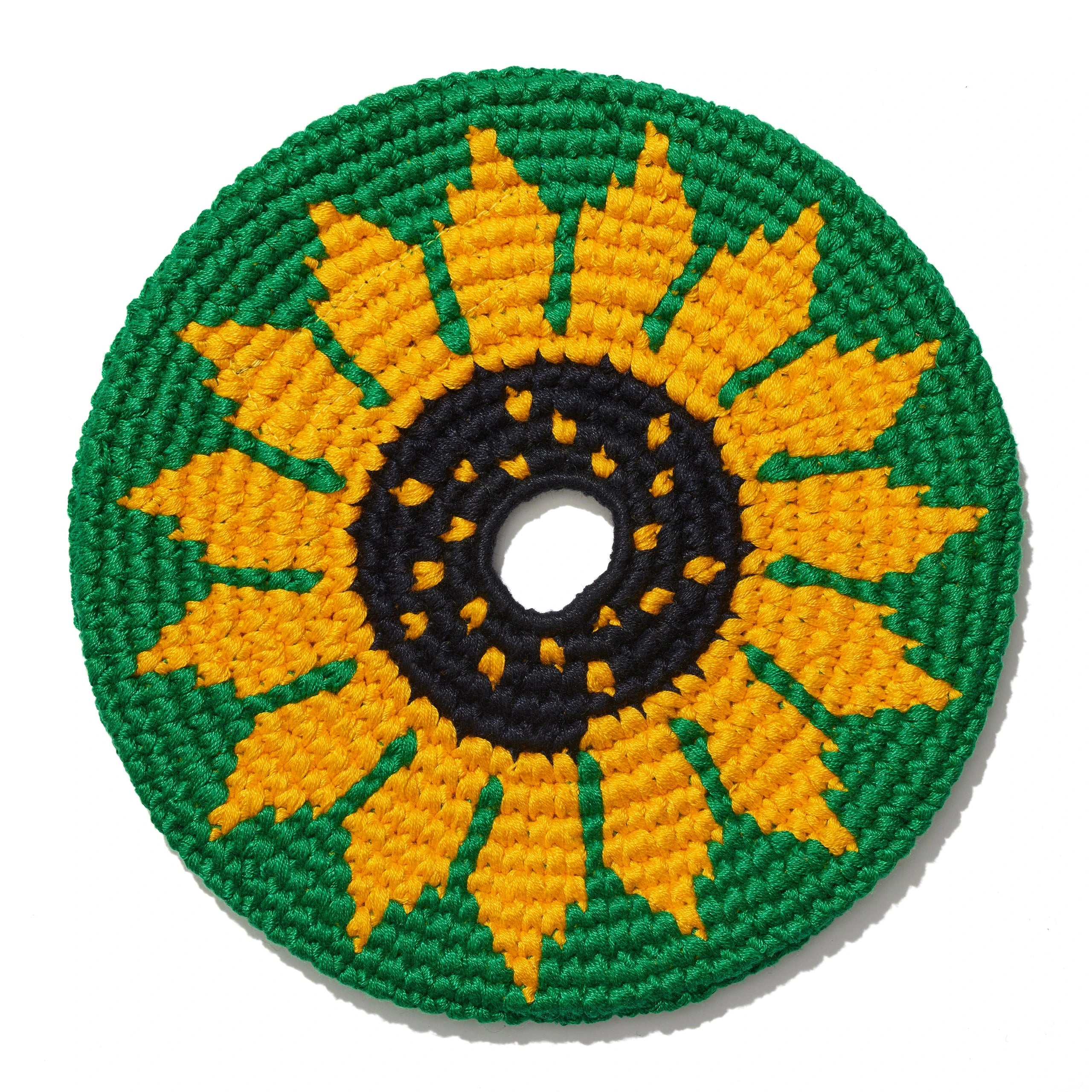 Sports Disc Sunflower Buena Onda Games | Handmade, Fair Trade, Crochet, Knit, Cloth Toys, Indoor, Outdoor Games, Party, Backyard Games, Sports, Beach Lake Toys