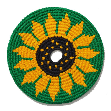 Sports Disc Sunflower Buena Onda Games | Handmade, Fair Trade, Crochet, Knit, Cloth Toys, Indoor, Outdoor Games, Party, Backyard Games, Sports, Beach Lake Toys