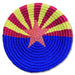 Arizona Flag Disc Flag Disc Buena Onda Experience | Handmade, Fair Trade, Crochet, Knit, Cloth Toys, Indoor, Outdoor Games, Party, Backyard Games, Sports, Beach Lake Toys