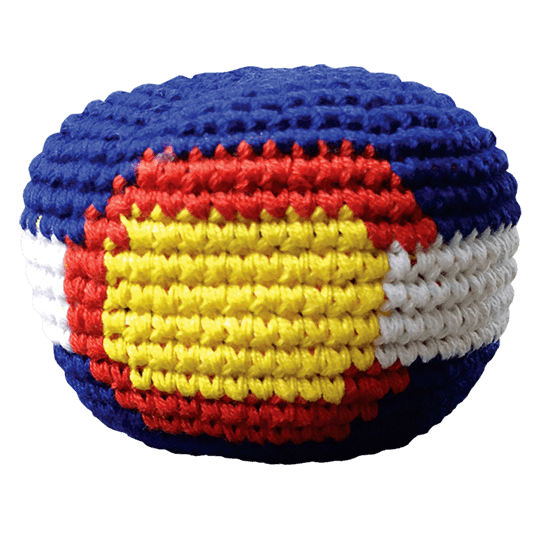 Large Footbag - Colorado Pocket Disc | Handmade, Fair Trade, Crochet, Knit, Cloth Toys, Indoor, Outdoor Games, Party, Backyard Games, Sports, Beach Lake Toys
