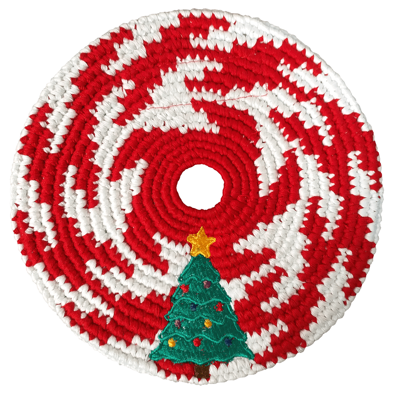 Holiday Tree Disc Buena Onda Games | Handmade, Fair Trade, Crochet, Knit, Cloth Toys, Indoor, Outdoor Games, Party, Backyard Games, Sports, Beach Lake Toys