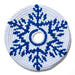 Sports Disc Snowflake (Blue on White) Buena Onda Games | Handmade, Fair Trade, Crochet, Knit, Cloth Toys, Indoor, Outdoor Games, Party, Backyard Games, Sports, Beach Lake Toys