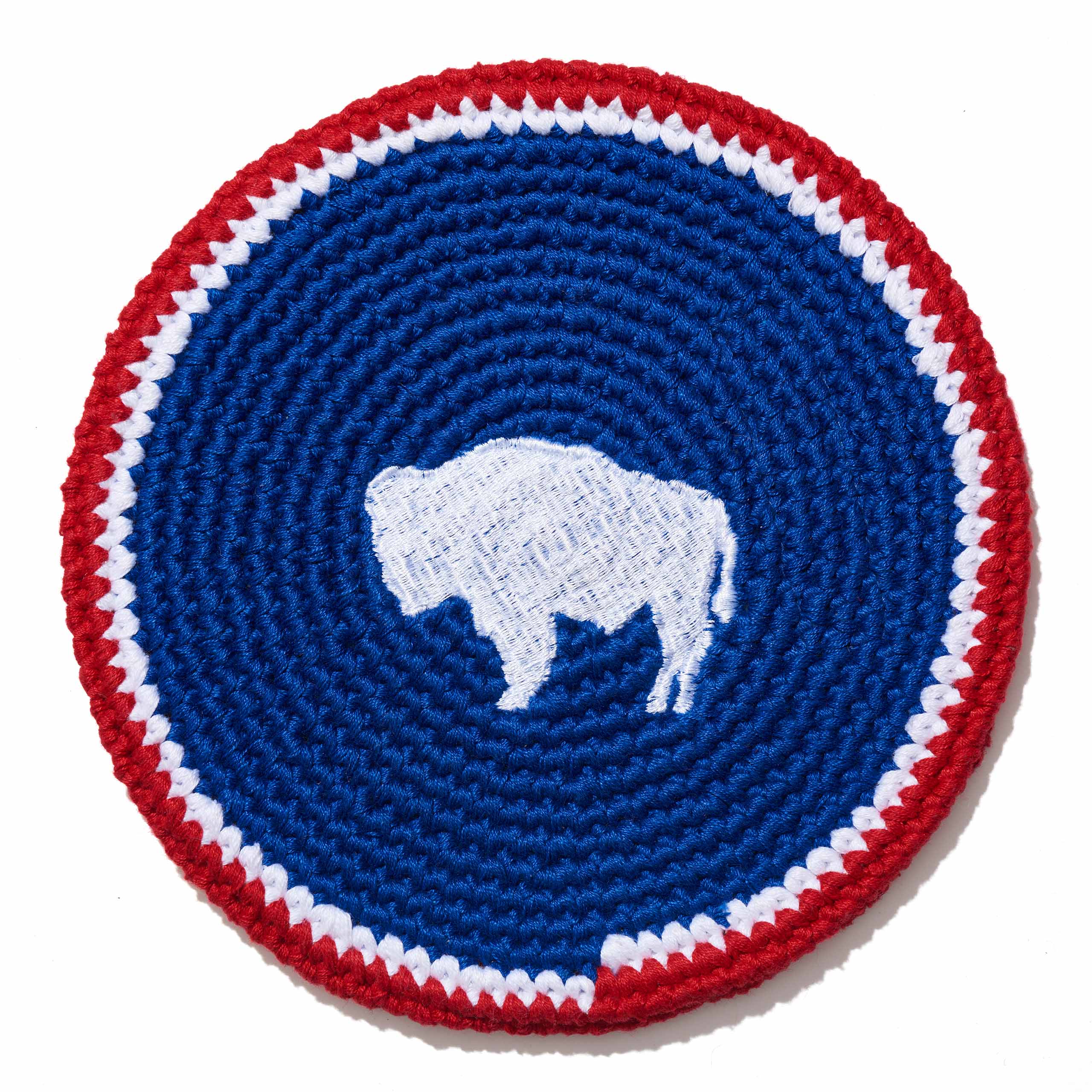 Wyoming Flag Disc Flag Disc Buena Onda Experience | Handmade, Fair Trade, Crochet, Knit, Cloth Toys, Indoor, Outdoor Games, Party, Backyard Games, Sports, Beach Lake Toys