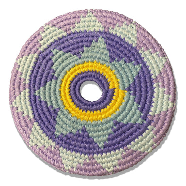 Natural Dye Sports Disc - Purple Buena Onda Experience | Handmade, Fair Trade, Crochet, Knit, Cloth Toys, Indoor, Outdoor Games, Party, Backyard Games, Sports, Beach Lake Toys