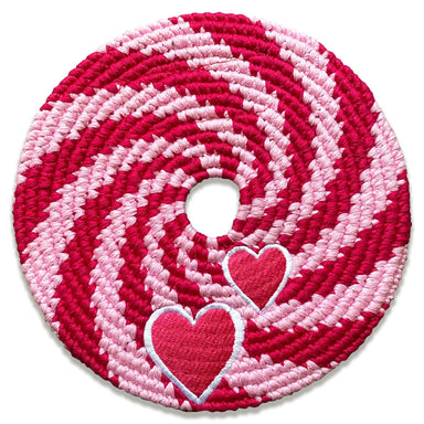 Valentine's Day Sports Disc Buena Onda Experience | Handmade, Fair Trade, Crochet, Knit, Cloth Toys, Indoor, Outdoor Games, Party, Backyard Games, Sports, Beach Lake Toys