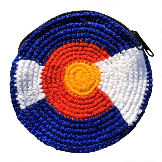 Coin Purse - Colorado Pocket Disc | Handmade, Fair Trade, Crochet, Knit, Cloth Toys, Indoor, Outdoor Games, Party, Backyard Games, Sports, Beach Lake Toys